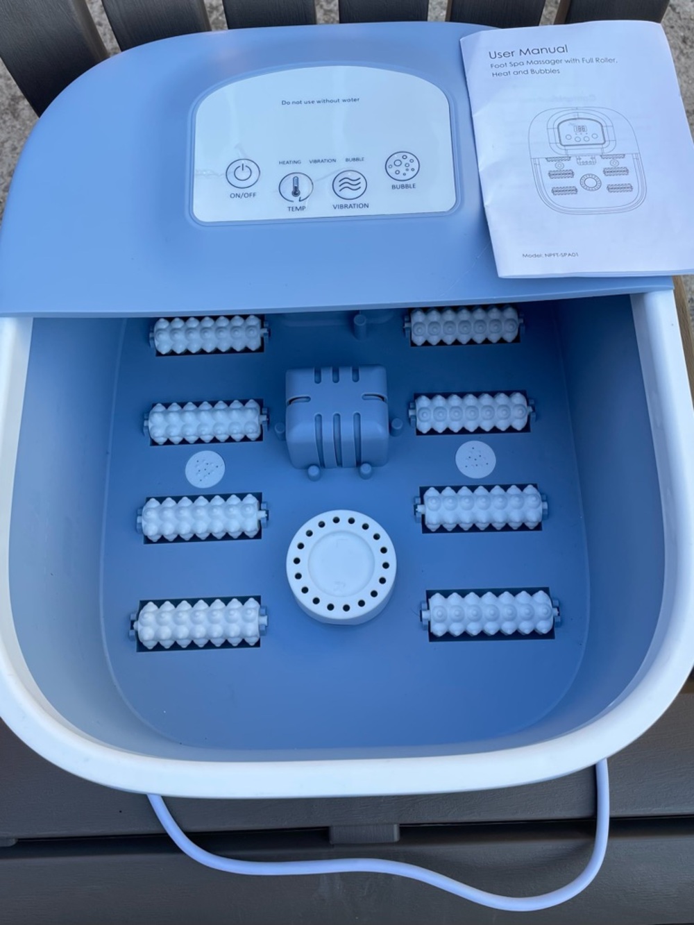 Electric Foot Pedicure Spa With Heat, Vibration & Bubbles